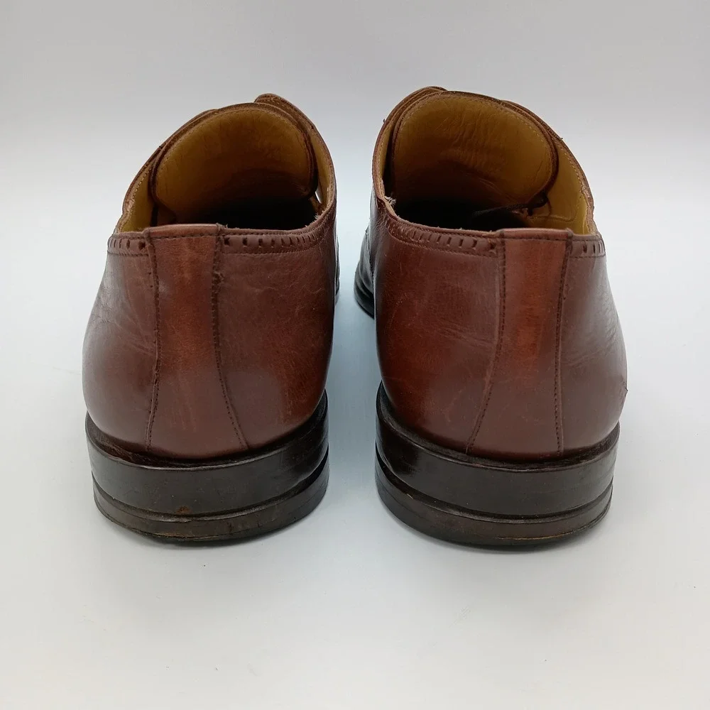 Mezlan Davinci 620 Brown Leather Square‎ Toe Oxford Dress Shoes Mens 15 M Spain
